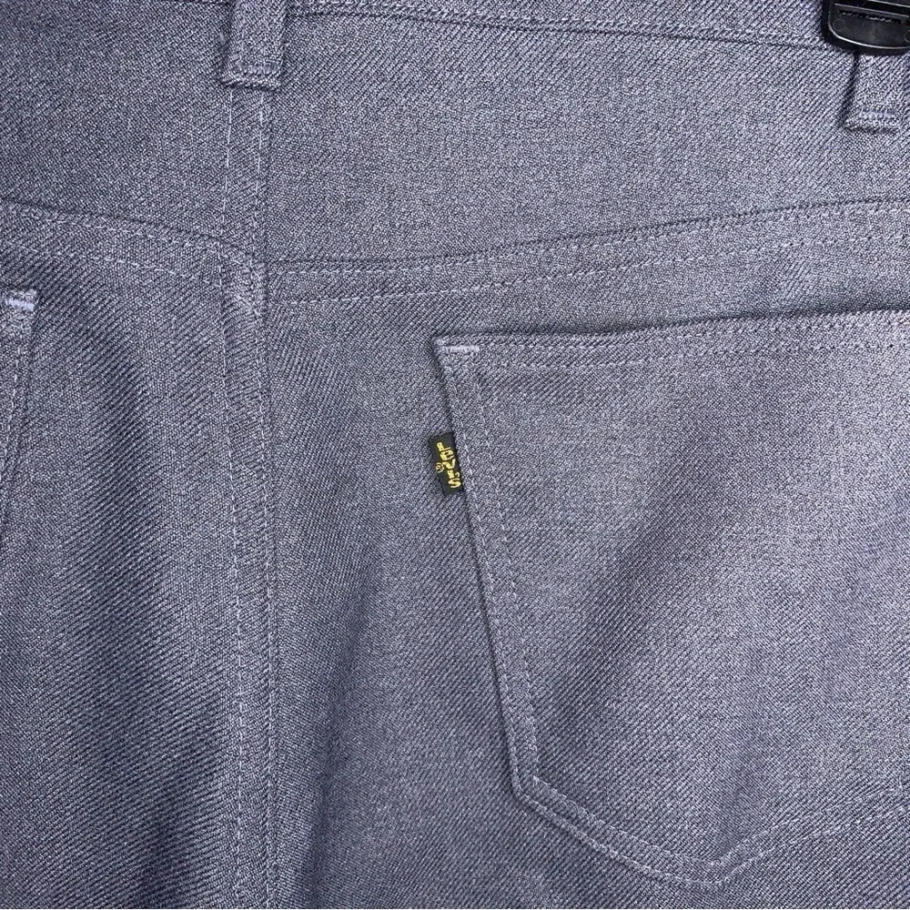 Vintage 36 Waist Levi’s Grey Pleated Trousers Mens Western Classic